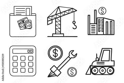Financial and Industrial Icons icon png icons icon 192 png