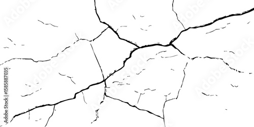 
distressed crack texture, broken surface, abstract marble, concrete print, vintage background-Black and white cracked wall, vector old wall, grungy transparent texture, grunge wall paint effect
