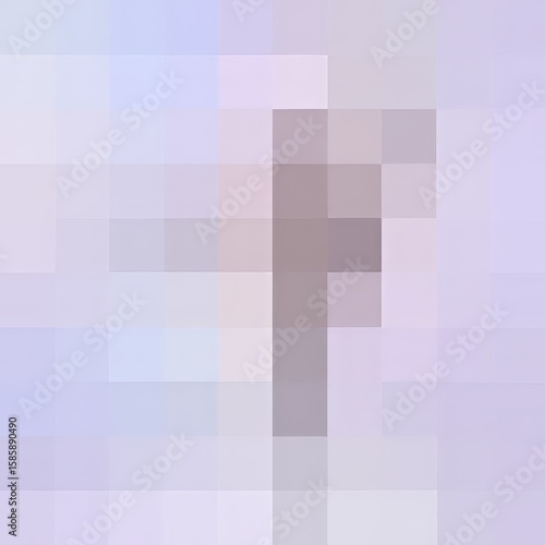 Abstract Pastel Pixelated Background: Soft Lavender and Gray Tones, Serene Mood, Modern Design.