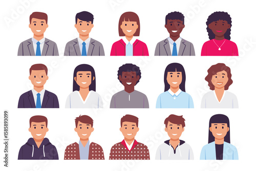 Diverse Faces, United Smiles: A curated collection of portraits, a celebration of unity, diversity, and individual expression.