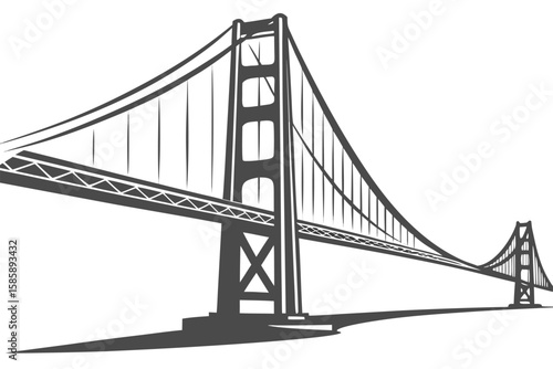 Iconic Suspension Bridge Spanning a Vast Body of Water