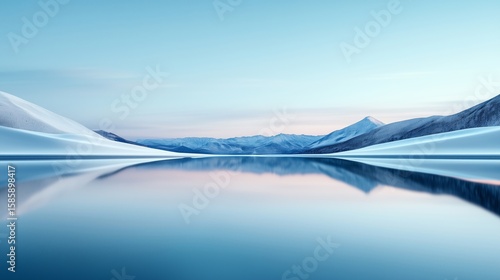 Minimalist landscape artistic conception