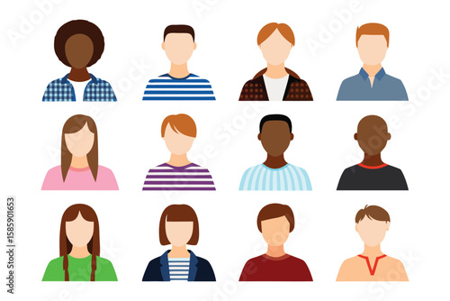 Diverse Portraits: A visually appealing array of headshots showcases a diverse group of individuals from various backgrounds and demographics.