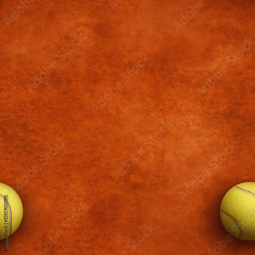 Seamless Red Clay Tennis Court Texture with Baseline and Ball-Fuzz Detail