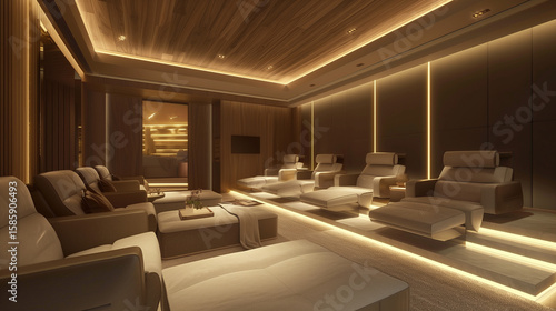 Modern and Luxurious Living Room with Hall, Fully Furnished with Elegant and Expensive Essentials

