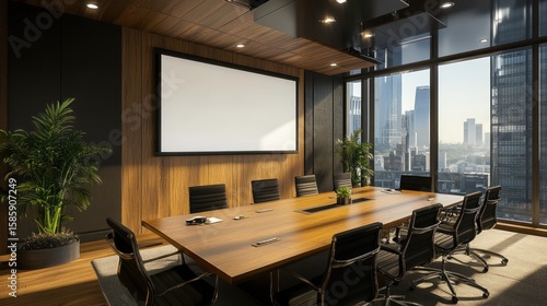 Modern conference room with city view (19)