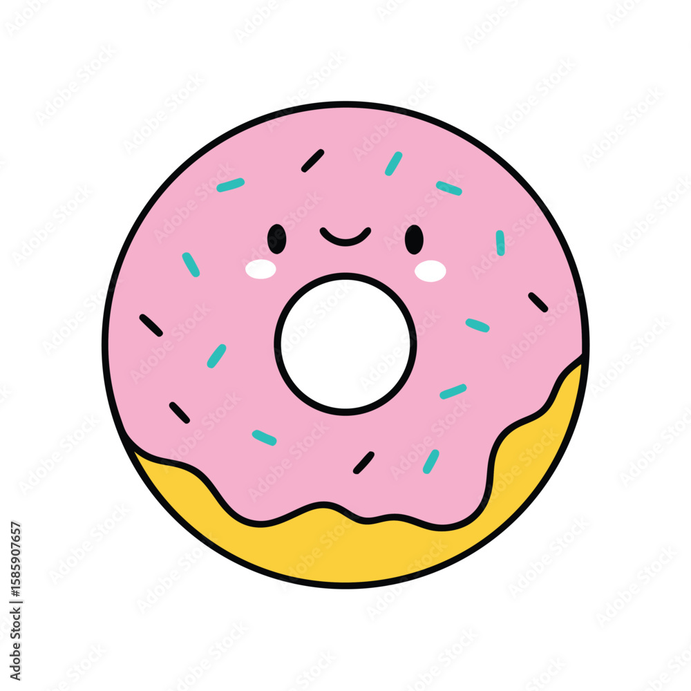 Fototapeta premium donut with sprinkles