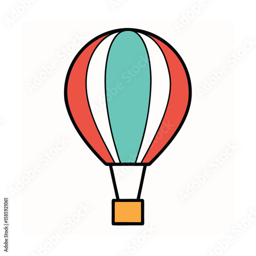 hot air balloon vector illustration