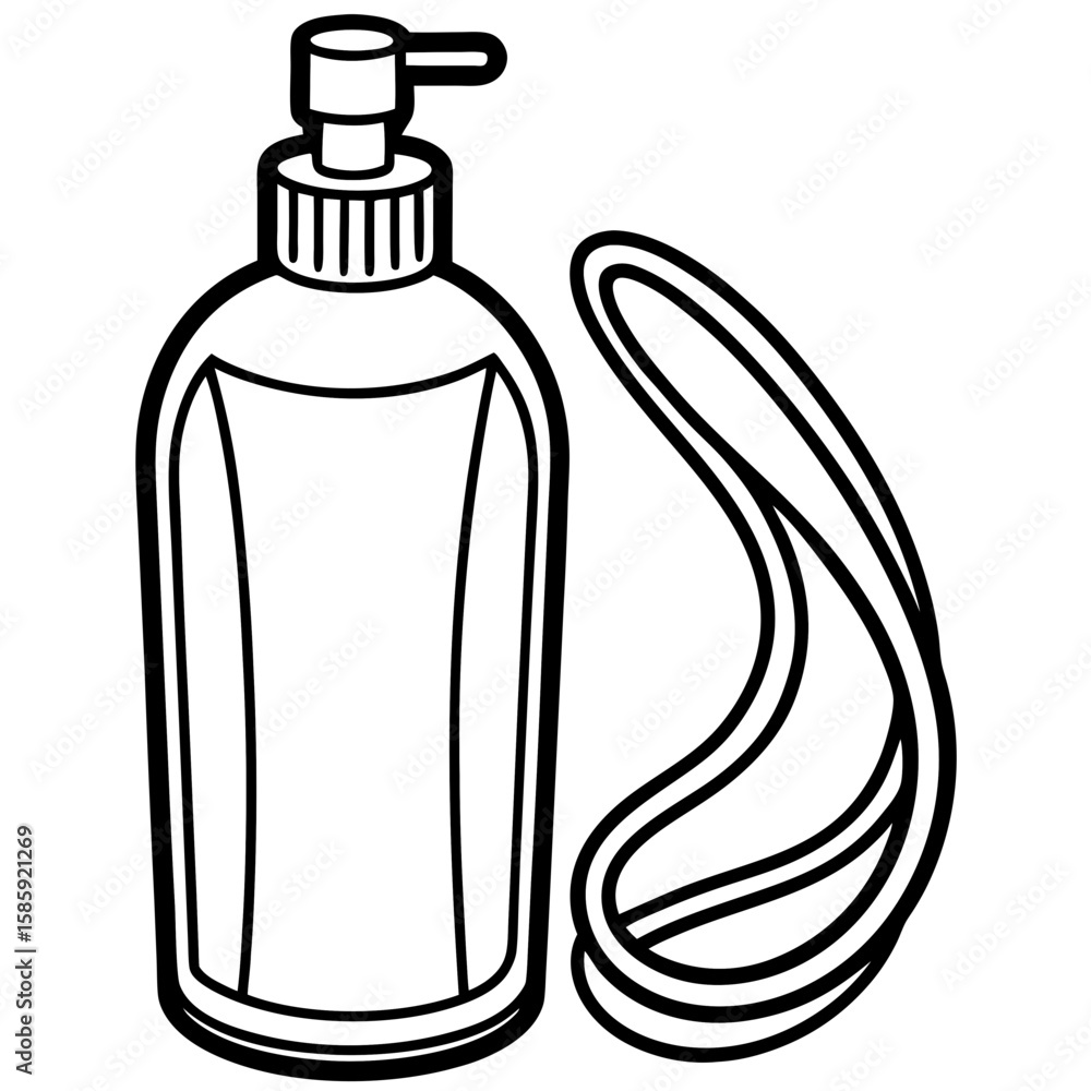 Obraz premium Conditioner line art vector