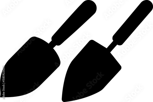 Garden trowel vector art, garden trowel art, trowels vector art design, Vector of modern trowels art, garden trowel isolated