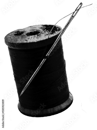 needle and thread vector