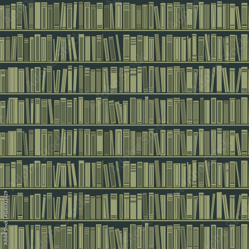 Vast collection of antique books filling numerous shelves in a library setting
