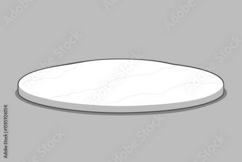 polished white marble floor with gray veining