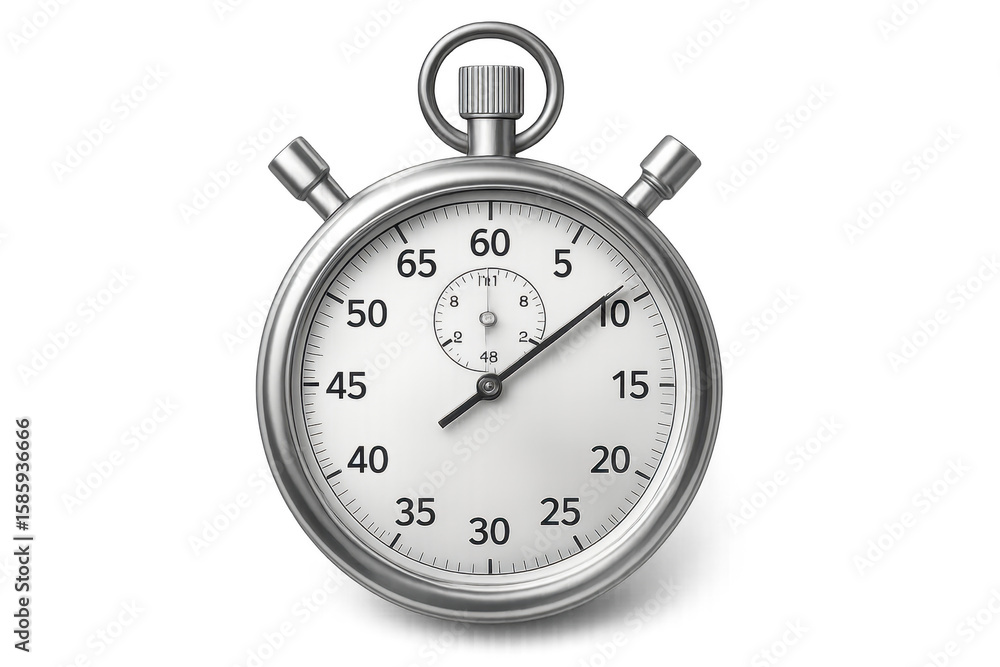 Classic Stopwatch Measuring Time with Transparent Background Classic Stopwatch Measuring Time with Transparent Background