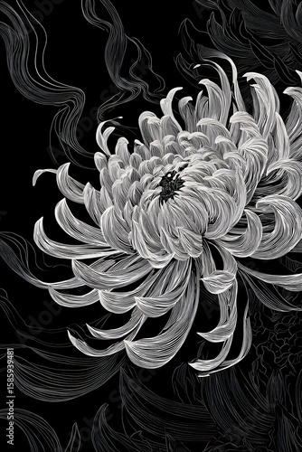 Chrysanthemum in Motion