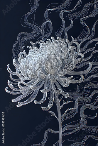 Chrysanthemum in Motion