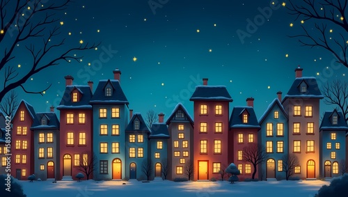 christmas night in the city