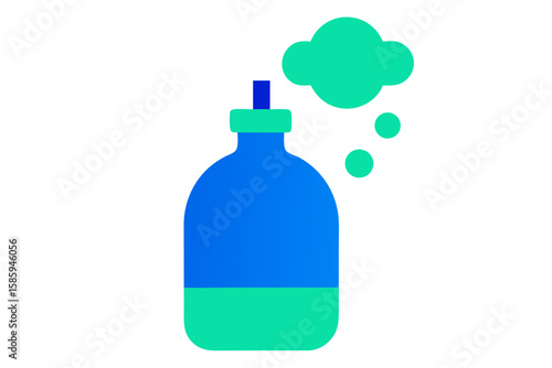 blue bottle of water