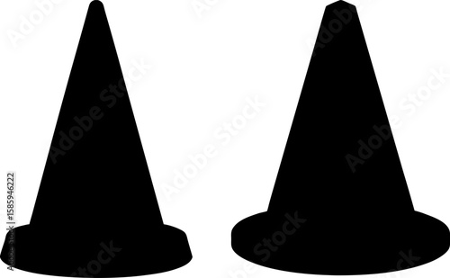 Traffic cone tool vector, Traffic cone art, Traffic cone vector art design, Vector of Traffic cone art, Traffic cone isolated