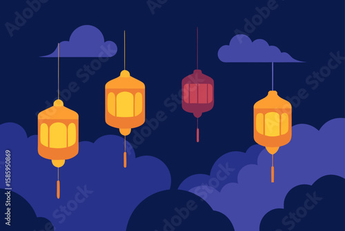 light bulb on the sky