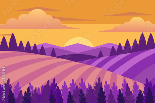sunrise over the mountains