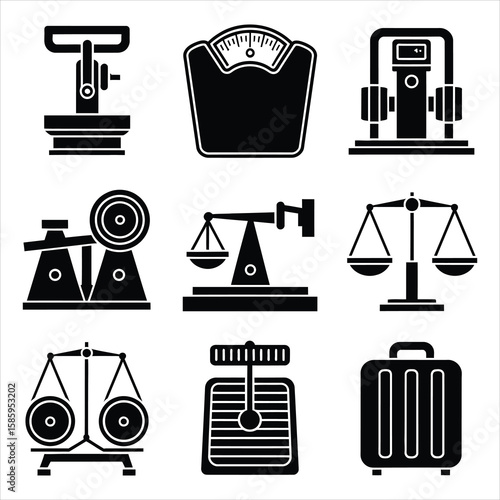 Various weighing scales and measuring devices measurement balance