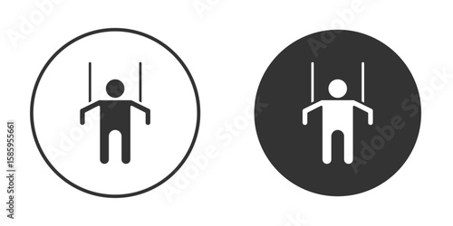 Photos Puppet icon flat pictogram for web