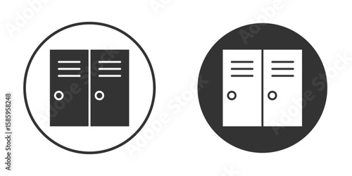 Foto Locker icon flat pictogram for web