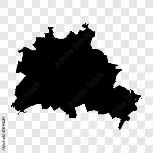 Berlin, Germany map vector " NO AI "