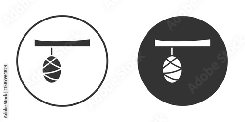 Konstfotografi Cocoon icon flat pictogram for web