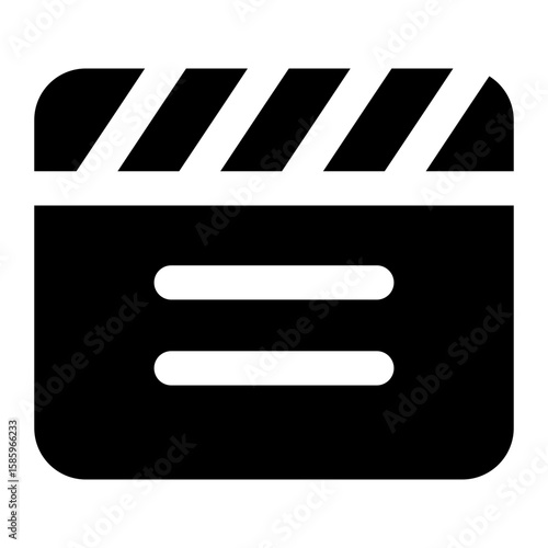 action clapper icon for illustration