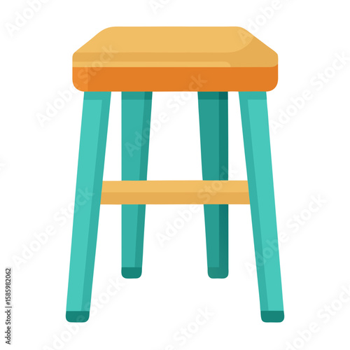 wooden chair isolated on white