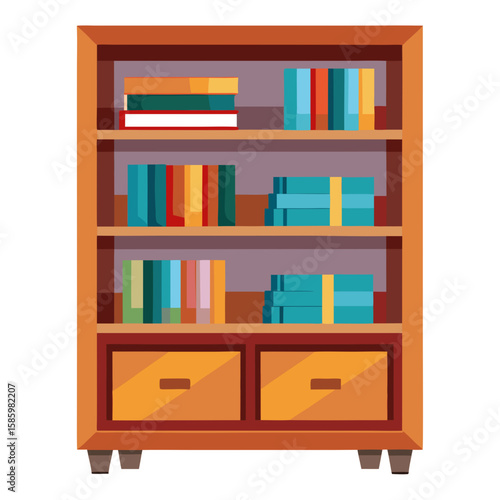 wood shelf with shelves