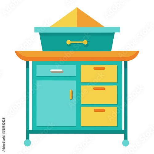 vector illustration of kitchen furniture