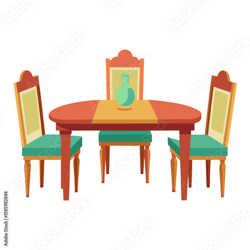 table with chairs and table