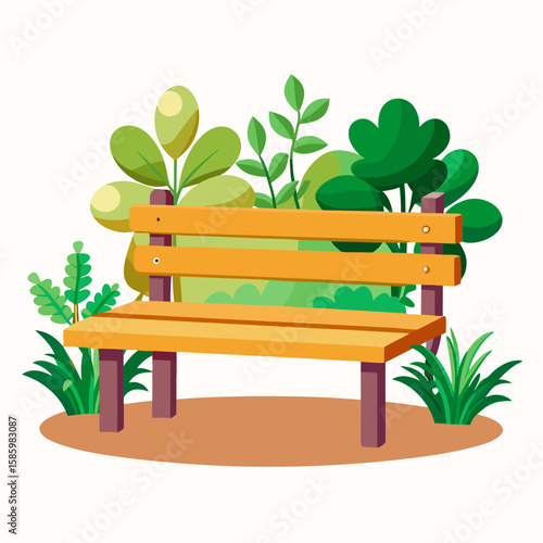 bench in the garden