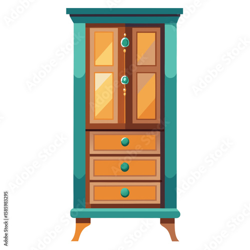 wooden chest of drawers