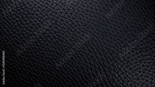Wallpaper Mural Close-up of black leather texture with intricate patterns, highlighting detail and sophistication. Torontodigital.ca