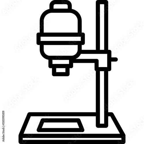Darkroom enlarger outline icon vector