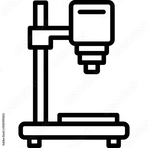 Darkroom enlarger outline icon vector