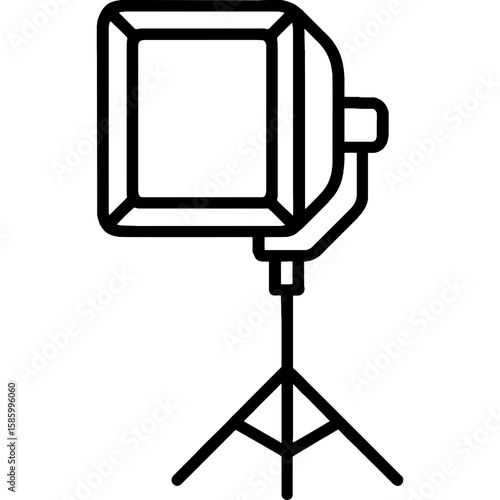 Photography softbox outline icon vector
