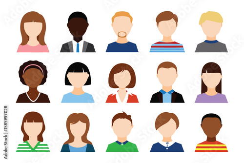 Diversity in Unity: A collection of diverse avatars, embodying individuality and unity, represent a vibrant spectrum of identities and backgrounds.