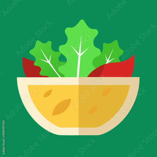 Vector Illustration of Cheese Slice Food Icon with Healthy Breakfast Design, Cartoon Dairy Symbol for Meal, Dish, Plate and Green Leaf Theme