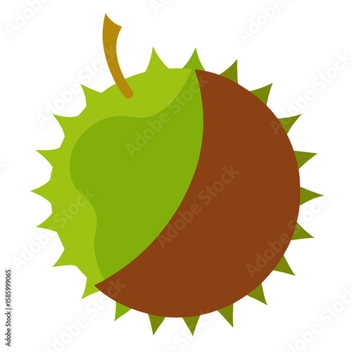 vector illustration of an apple