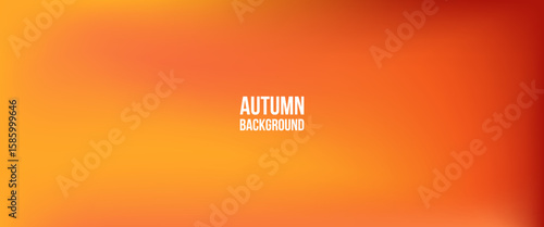 Aesthetic mesh gradient background. Soft warm autumn fluid design cover. Modern fall season wallpaper in orange, red tones.