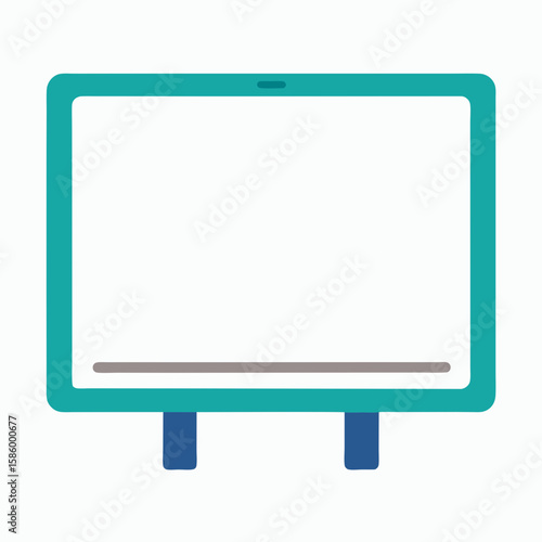 blank billboard isolated on white