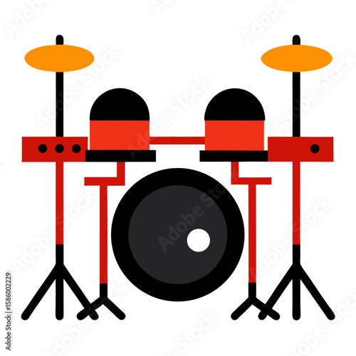 red drum set