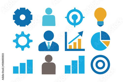 Digital Business to Consumer B2C Icon Collection
