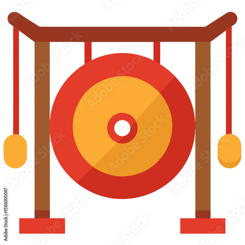 vector illustration of a drum