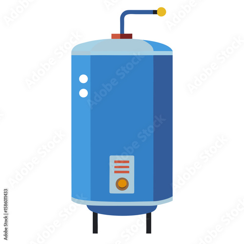Water Heater  Icon AI Generated Household Device Line Art for Microstock Design